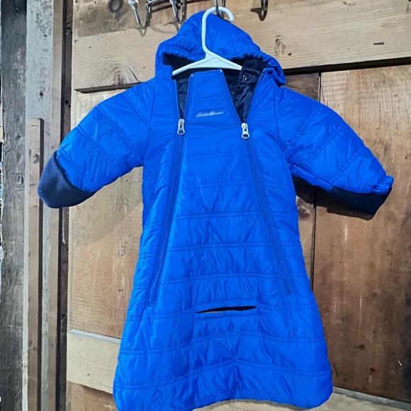 Eddie Bauer Other - Eddie Bauer Navy Blue Baby Snowsuit
